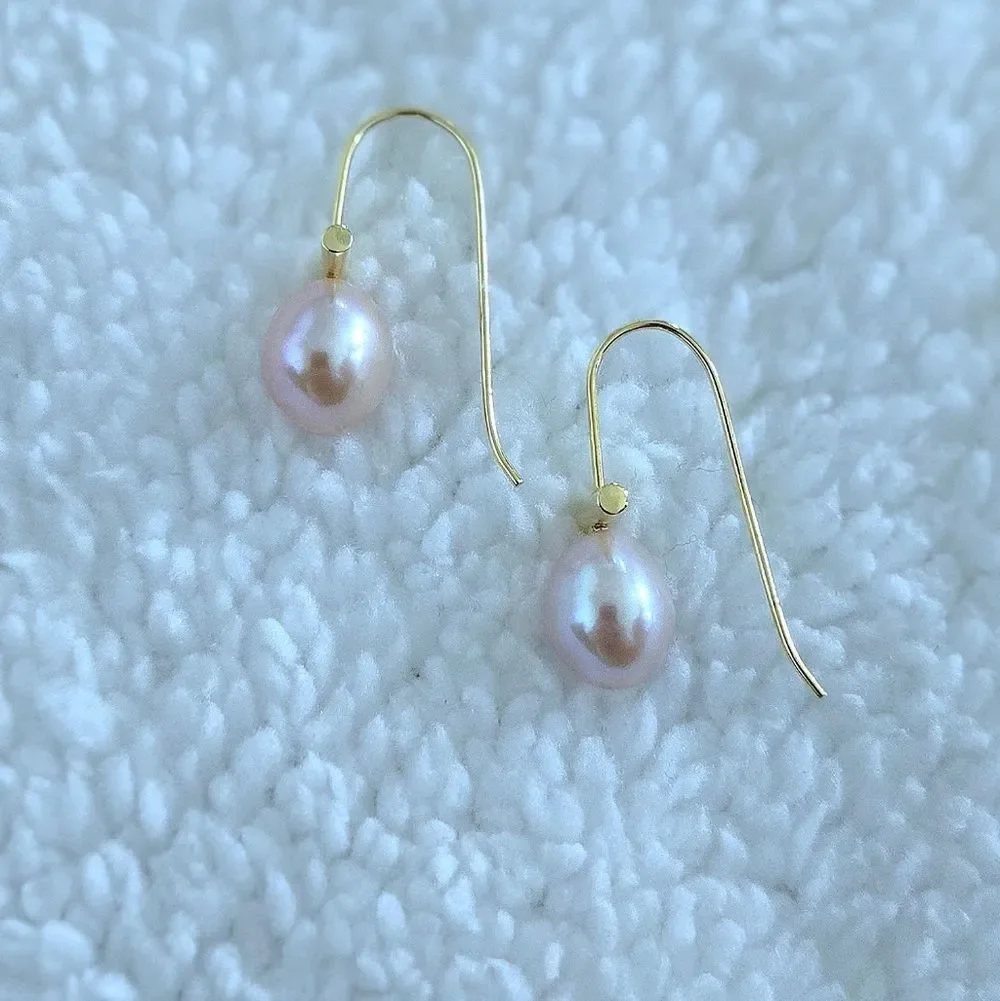 Pink🩷 Freshwater Pearl Drop Earrings